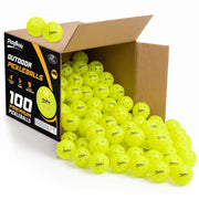 PlayBolt Outdoor Pickleball Ball, 100 Pack Bulk Pickle Balls Set, USAPA