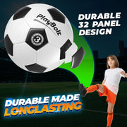 PlayBolt Soccer Ball Size 3 - Premium PVC Leather Cover - Youth Soccer Balls with Pump - Training, Practice, Match & Game Ball for Kids (Pack of 1)