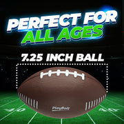 7.25" Foam Football for Kids & Toddlers - Easy Grip Small Youth Football Toy - Soft Mini Football for Little Hands, Indoor & Outdoor Play Ball, Safe Sports Toy Gift for Boys & Girls - Brown