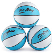 PlayBolt 7-Inch Pool Basketballs (3 Pack) - Waterproof Water Toy Balls - Size 3 Floating Water Basketball for Pool Hoop, Swimming Pool Party Games, Kids & Adults