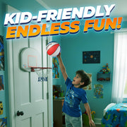 Size 3 Mini Basketballs (Pack of 3) - 7-Inch Premium Red, White & Blue Youth Rubber Basketballs with Hand Pump for Kids, Indoor Over-the-Door Hoops, Backyard Pools, Arcade Games, Training and Practice