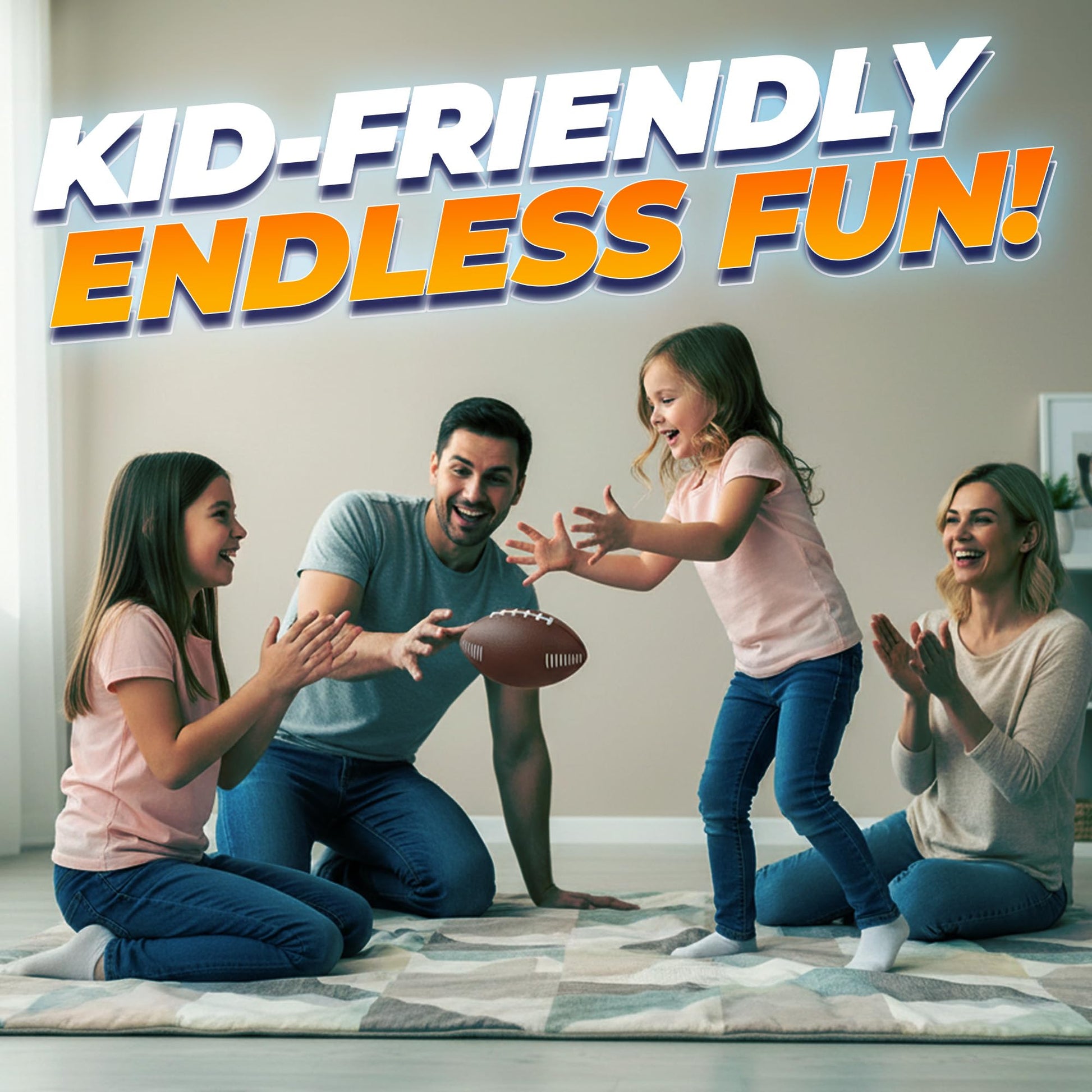 7.25" Foam Football for Kids & Toddlers - Easy Grip Small Youth Football Toy - Soft Mini Football for Little Hands, Indoor & Outdoor Play Ball, Safe Sports Toy Gift for Boys & Girls - Brown