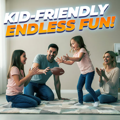 7.25" Foam Football for Kids & Toddlers - Easy Grip Small Youth Football Toy - Soft Mini Football for Little Hands, Indoor & Outdoor Play Ball, Safe Sports Toy Gift for Boys & Girls - Brown