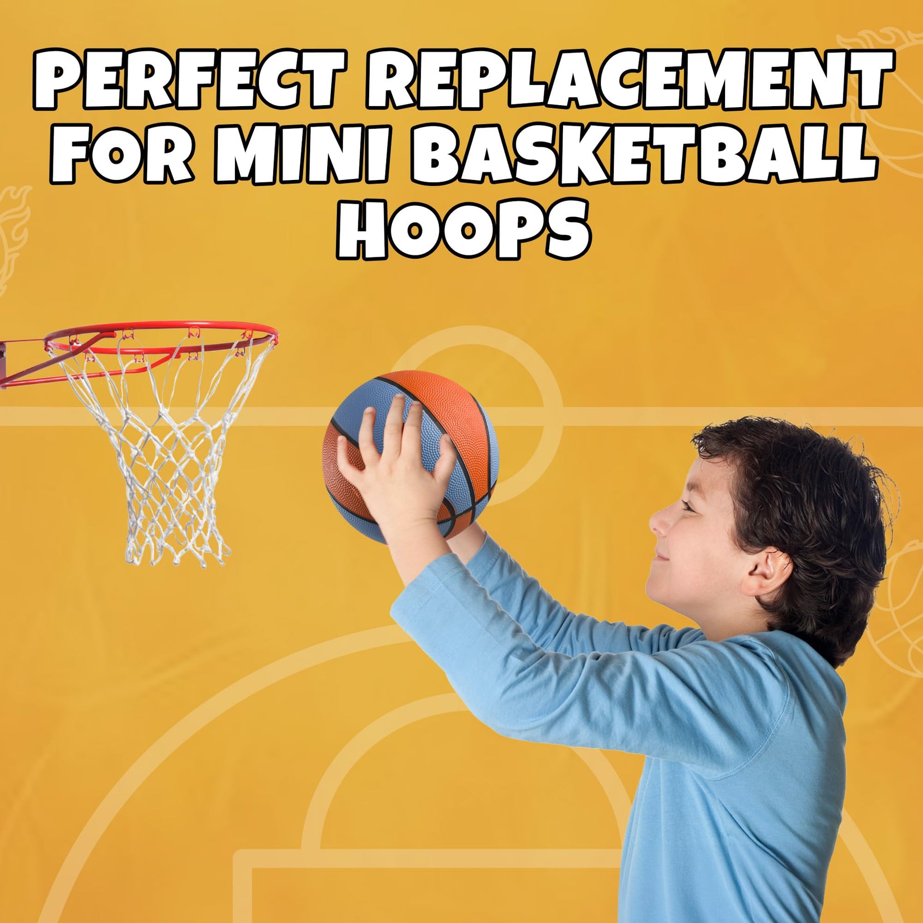 Rubber Mini Basketballs 7 Inch, Size 3 (Pack of 12) - Assorted Colors Indoor or Outdoor Basketball for Kids, Boys & Girls, for Small Hoops, Pool, Game Prizes, Arcade Games, and Party Favors with Pump