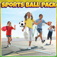 PlayBolt Sports Balls for Kids & Toddlers Toys - (Pack of 4) 5-inch