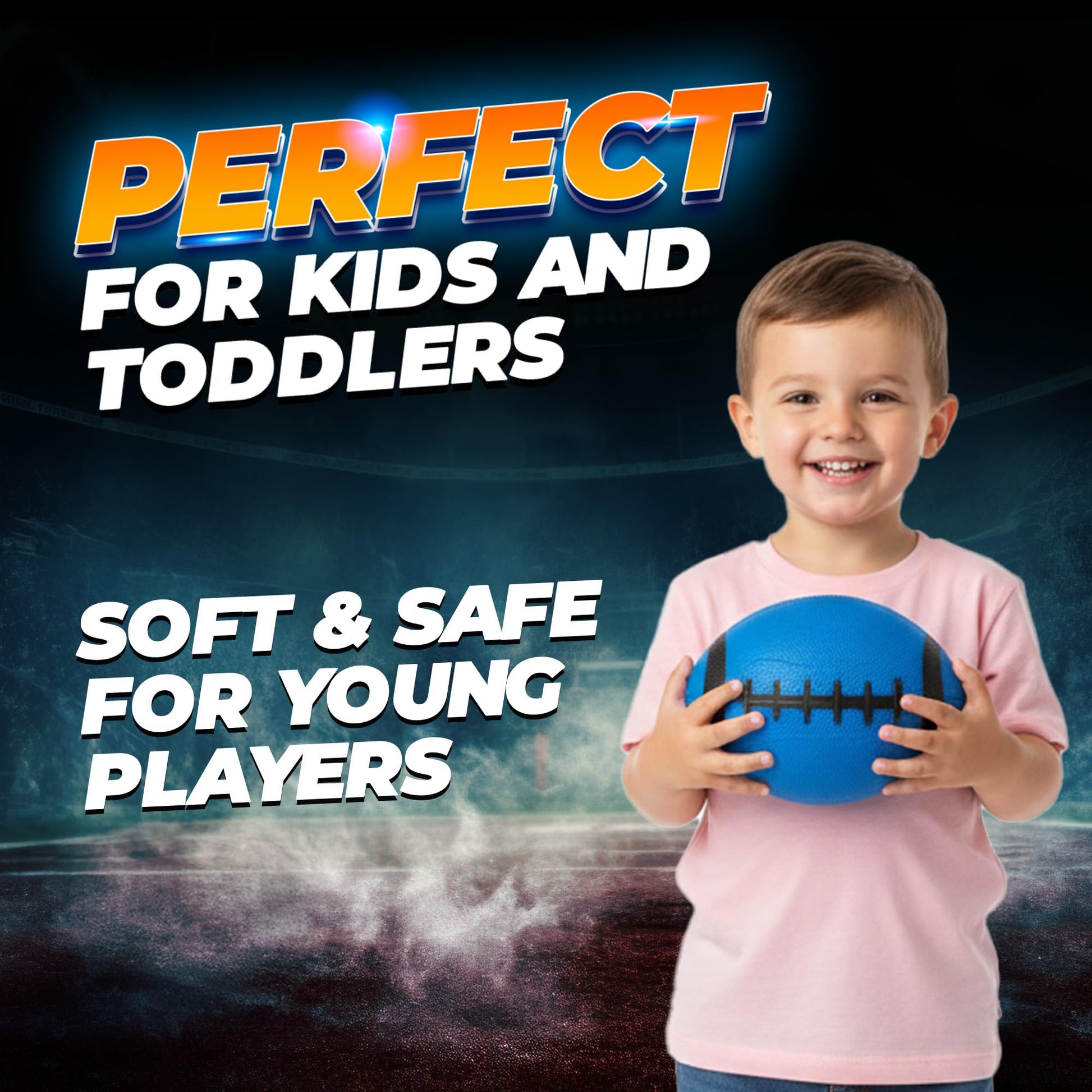 6-Inch Mini Footballs for Kids (Pack of 5) - Inflatable PVC Football Toys for Boys & Girls w/ Hand Pump, Easy to Grip Small Sports Balls for Backyard, Recess, Party Favor, Indoor/Outdoor, Colorful