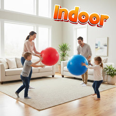 PlayBolt Jumbo 18-Inch Knobby Sensory Balls w/Pump for Kids (Pack of 2)