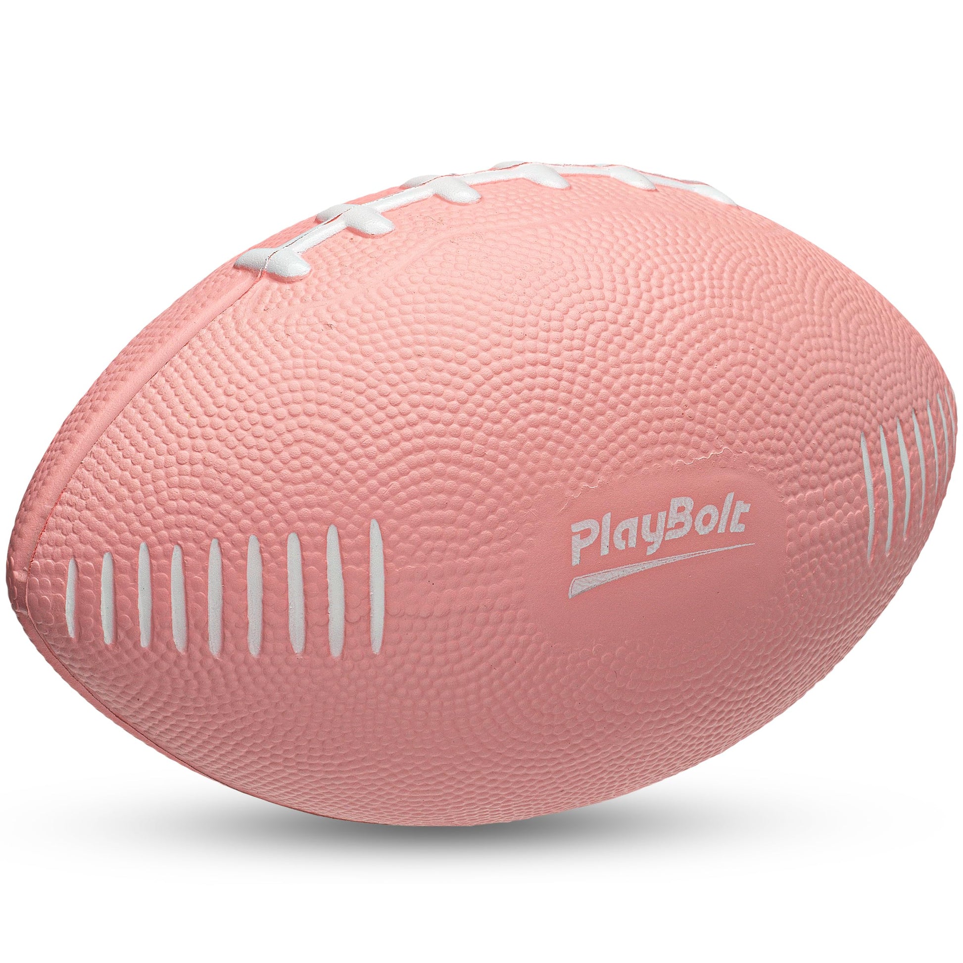 7.25" Foam Football for Kids & Toddlers - Easy Grip Small Youth Football Toy - Soft Mini Football for Little Hands, Indoor & Outdoor Play Ball, Safe Sports Toy Gift for Boys & Girls - Pink