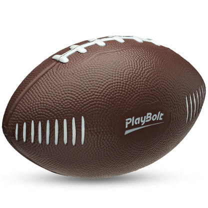 7.25" Foam Football for Kids & Toddlers - Easy Grip Small Youth Football Toy - Soft Mini Football for Little Hands, Indoor & Outdoor Play Ball, Safe Sports Toy Gift for Boys & Girls - Brown