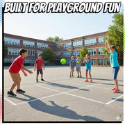 Playbolt 7-inch Dodgeballs For Kids & Adults (6 Pack) - Rubber Kickball Playground Four Square Balls With Pump - Colorful Indoor Or Outdoor Play Sports Balls For School PE Class, Recess, Backyard Game