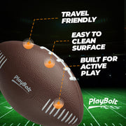 7.25" Foam Football for Kids & Toddlers - Easy Grip Small Youth Football Toy - Soft Mini Football for Little Hands, Indoor & Outdoor Play Ball, Safe Sports Toy Gift for Boys & Girls - Brown