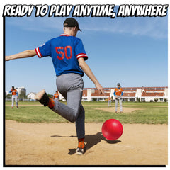 10-Inch Kickballs for Kids & Adults (6-Pack) W/Hand Pump Playground Balls