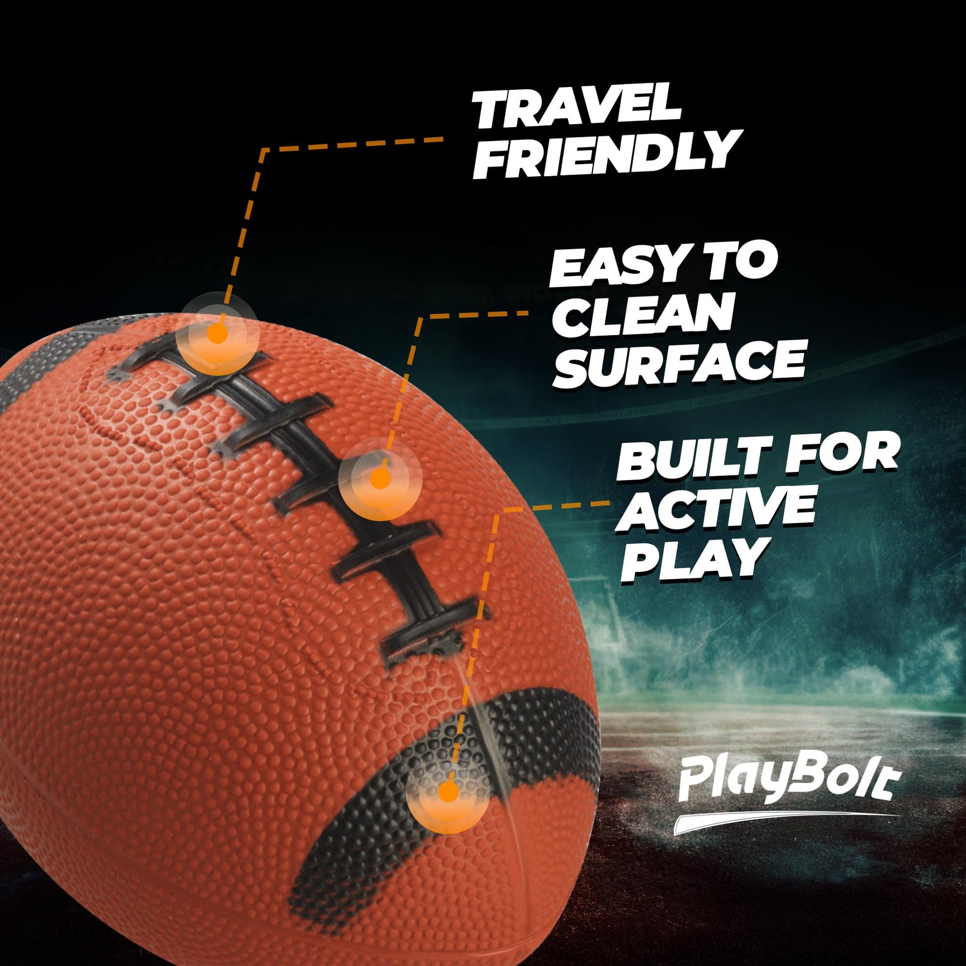 6-Inch Mini Footballs for Kids (Pack of 5) - Inflatable PVC Football Toys for Boys & Girls w/ Hand Pump, Easy to Grip Small Sports Balls for Backyard, Recess, Party Favor, Indoor/Outdoor, Colorful