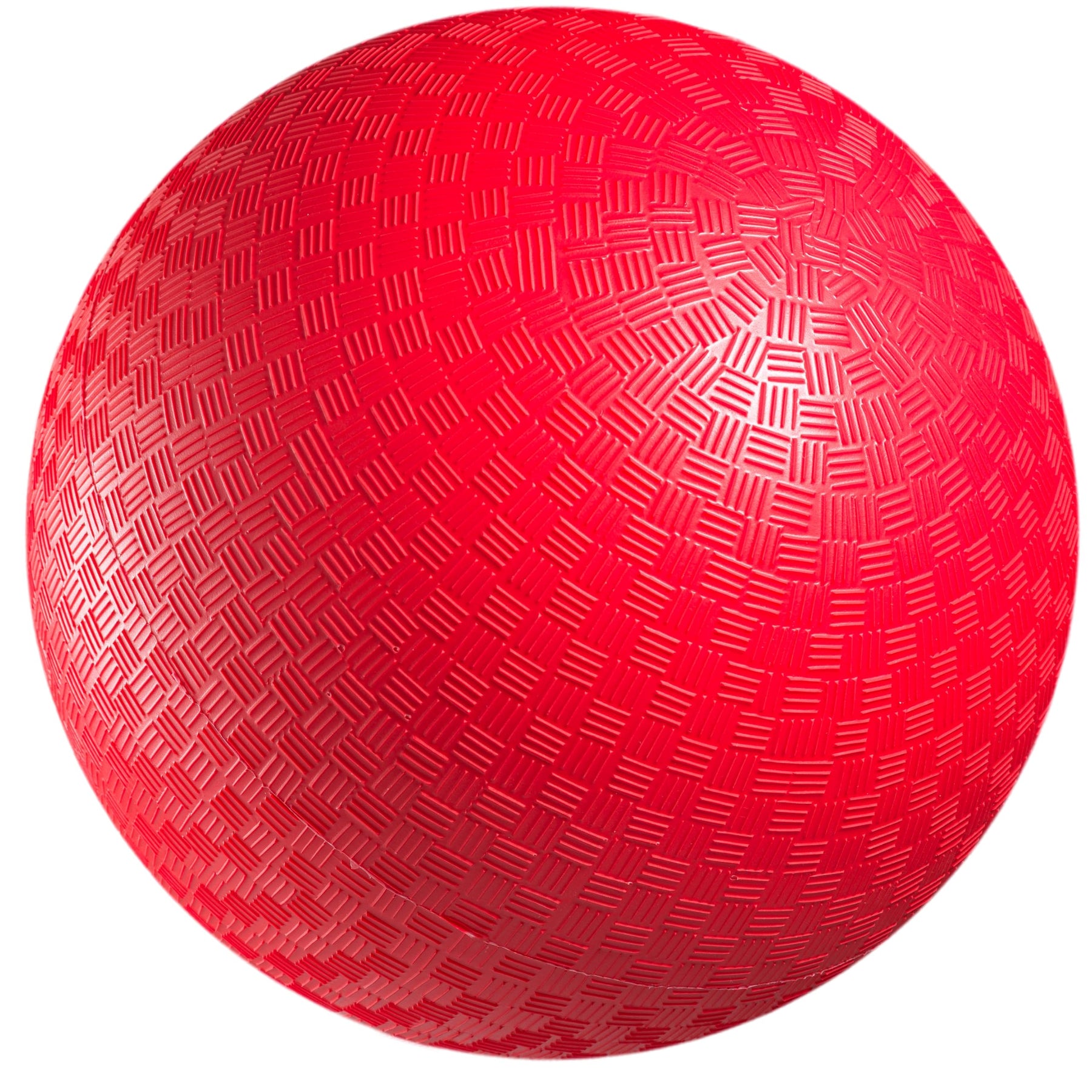 PlayBolt Playground Ball - 8.5 Inch Red Rubber Kickball Bouncy Inflatable Balls for Kids & Adults w/Hand Pump, Indoor & Outdoor Games, Kickballs, Dodgeball, Four Square, and More, (1-Pack)
