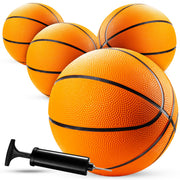 Bedwina Mini Basketball - 7 Inch, Size 3 (Pack of 4) - Mini Hoop Outdoor Set & Indoor for Small Basketball Hoops & Pool Parties - Kids Sports Party Favors