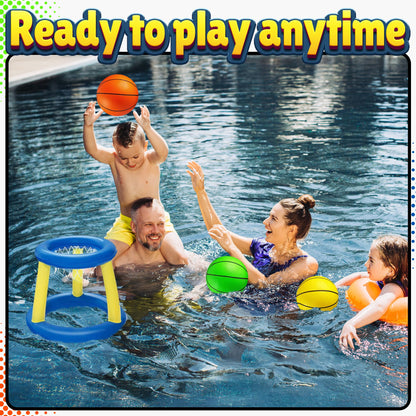 Mini Basketball Set for Kids - 6 Inch (5 Pack) w/Hand Pump - Small Size Indoor Mini Hoop Balls for Toddlers - Over The Door Basketball Games, Indoor & Outdoor, Small Hoops, Pool Play & Party Favors